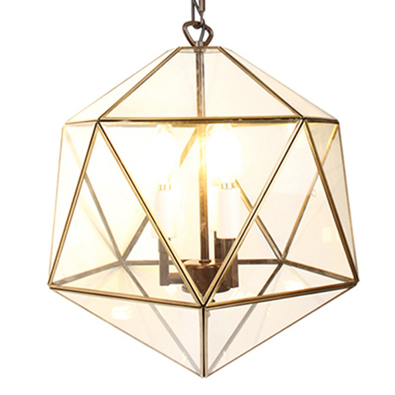 5LL-9346 Pendant Lamp 40x40x175cm  Transparent Metal Glass Dining Table Lamp