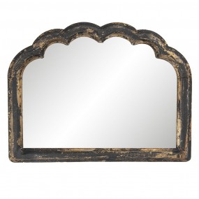 262S148 Miroir 66x51 cm Couleur or Bois Verre Rectangle Grand miroir