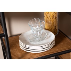 26GL3418 Kop en schotel  85 ml Glas Servies