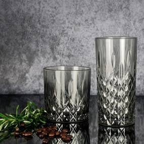 26GL3470 Water Glass 300 ml Grey Glass Drinking Cup