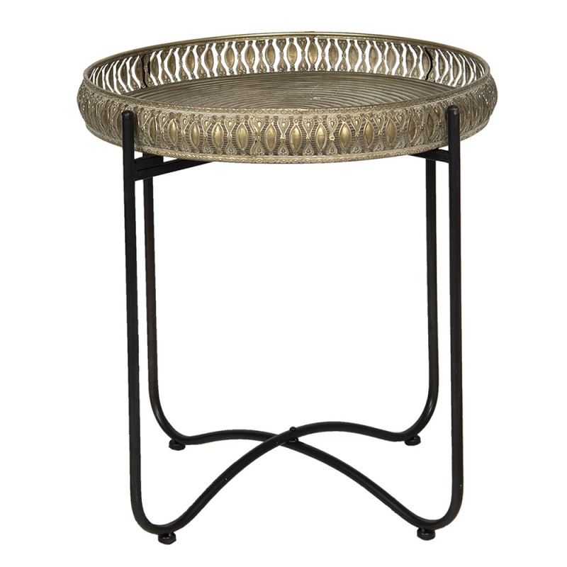 6Y4031 Side Table Ø 49x52 cm Copper colored Iron Round
