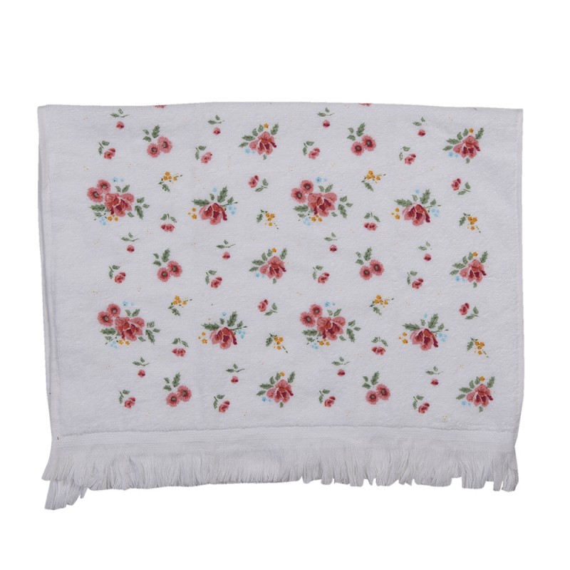 CTLRC1 Guest Towel 40x66 cm Pink Cotton Flowers Toilet Towel