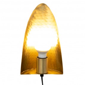 26LMP761 Wandleuchte 16x7x25 cm  Goldfarbig Metall Wandlampe