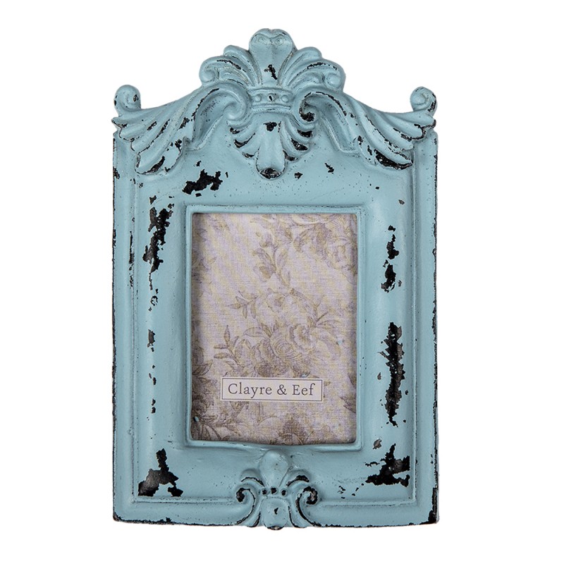 2F0889 Photo Frame 5x8 cm Blue Plastic Rectangle Picture Frame