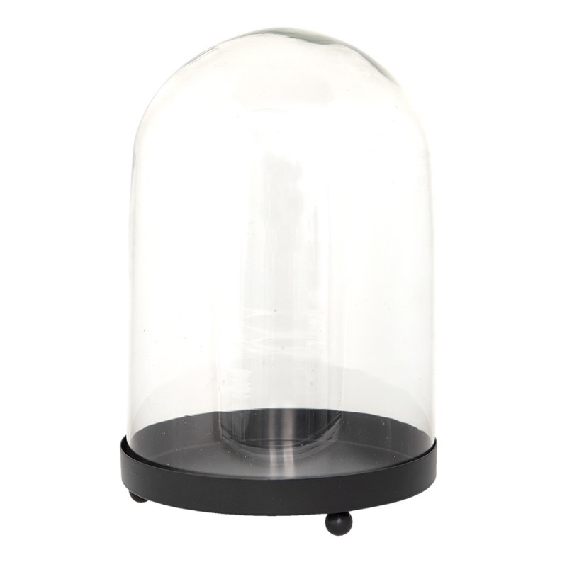 6GL3533 Cloche Ø 20x29 cm Glass Metal Glass Bell Jar