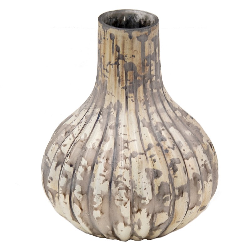 6GL3581 Vase 11x11x15 cm Couleur cuivre Verre Vase en verre