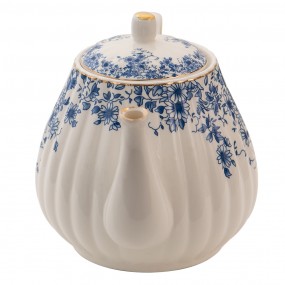 2BFLTE Teapot 1100 ml Blue Porcelain Flowers Tea pot