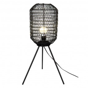 25LMP655 Floor Lamp Ø 21x63 cm  Black Iron Standing Lamp