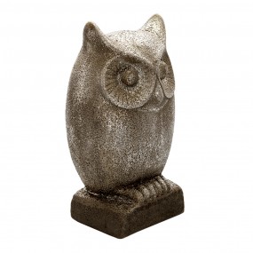 26CE1305 Figurine Owl 29 cm Grey Ceramic Home Accessories