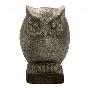 26CE1306 Figurine Owl 23 cm Grey Ceramic Home Accessories