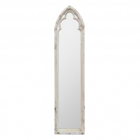 252S280 Mirror 28x120 cm White Wood Large Mirror