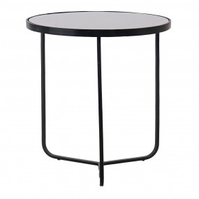 250529S Side Table Ø 50x55 cm Black Aluminium Round