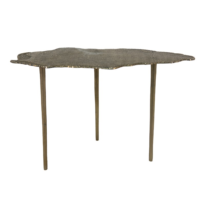 50531L Table d'appoint 90x42x52 cm Couleur or Aluminium