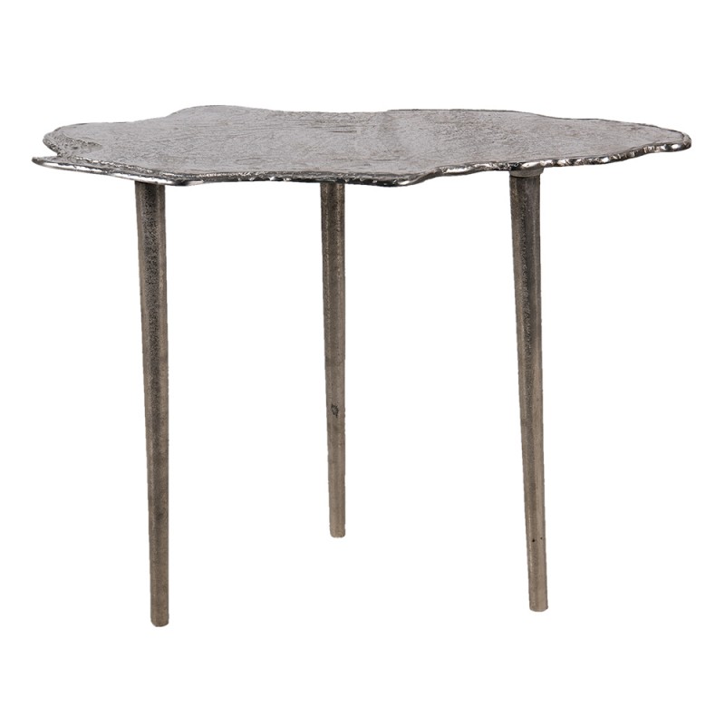 50531M Table d'appoint 56x24x45 cm Gris Aluminium