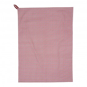 2ROR42C-2 Asciugamani da cucina 50x70 cm Rosso Bianco  Cotone Rombo Rettangolo Strofinacci
