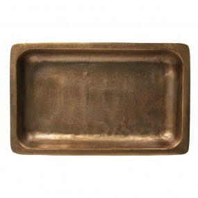250420L Side Table 53x54x62 cm Copper colored Aluminium Rectangle