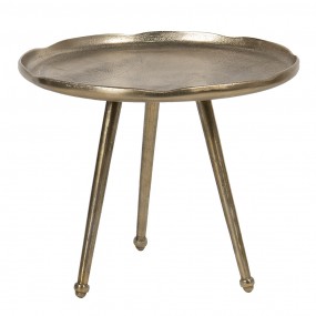250425L Side Table Ø 69x52 cm Gold colored Aluminium Round