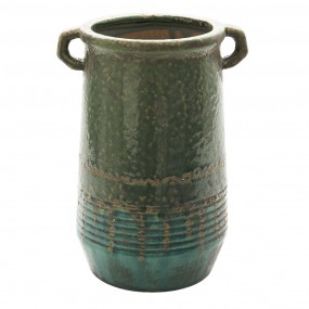 26CE1332 Vase Ø 16x26 cm Grün Keramik Dekoration Vase