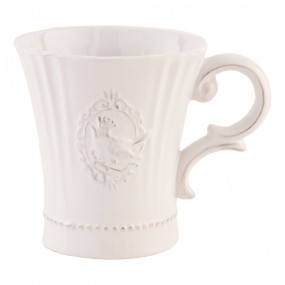 26CE0269 Tasse 300 ml Weiß Keramik Rund Kaffeebecher
