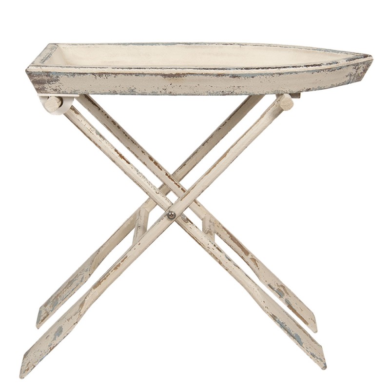 50402 Side Table 70x39x64 cm White Wood Occasional table