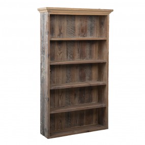 25H0505 Bookcase 61*16*100 cm Brown Wood Rectangle