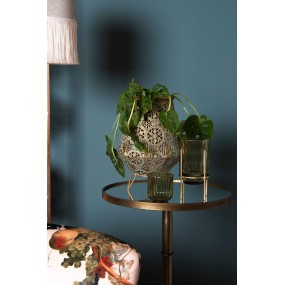 25Y0625 Side Table Ø 40x81 cm Gold colored Metal Round