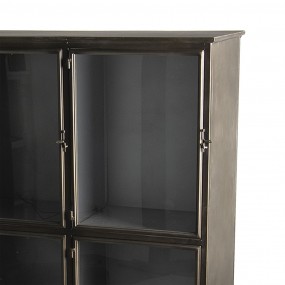25Y0757 Display Cabinet 109*35*154 cm Brown Iron Glass Rectangle