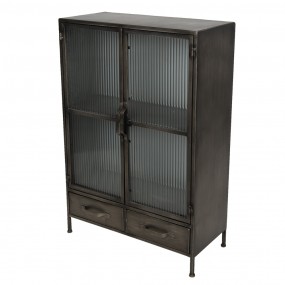 25Y0770 Display Cabinet 60x29x89 cm Brown Iron Rectangle Storage Cabinet