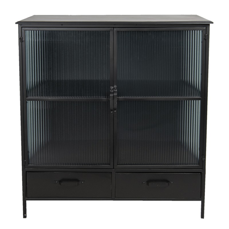 5Y0771 Display Cabinet 90*38*102 cm Black Iron Rectangle