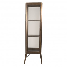 25Y0669 Display Cabinet 46*37*170 cm Brown Iron Glass Rectangle