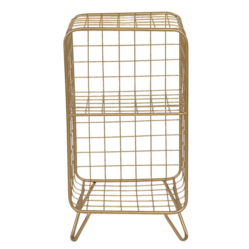 5Y0804 Bedside Table 35*30*65 cm Golden color Iron Rectangle