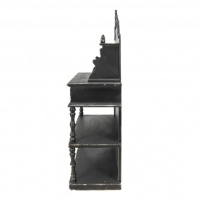 25H0522 Side Table 81x41x142 cm Black Wood Console Table