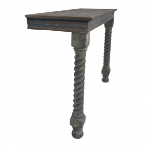 25H0532 Side Table 123x41x83 cm Brown Blue Wood Console Table