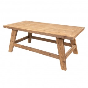 25H0560 Table basse 120x60x48 cm Marron Bois Table d'appoint