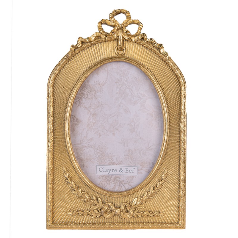 2F0906 Photo Frame 13x18 cm Gold colored Plastic Picture Frame