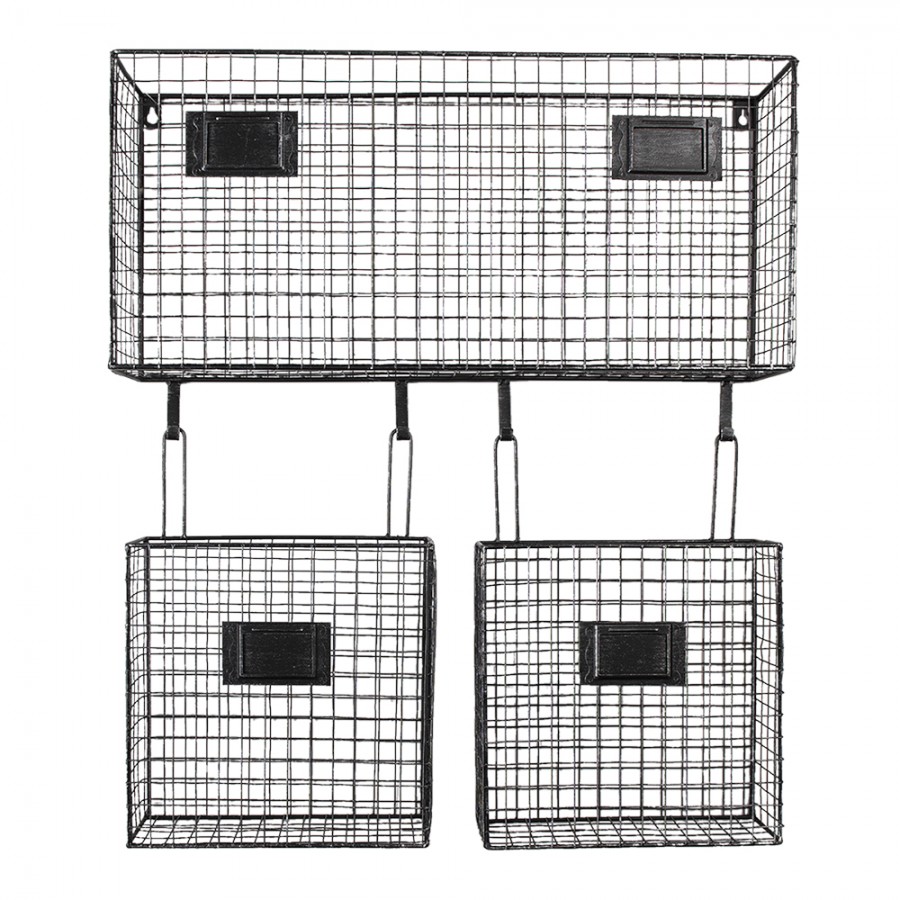 6H2306 Scaffale da parete 51x20x56 cm Bianco Prodotto in legno Mensola da  parete