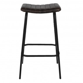 250544 Bar Stool 45x37x76 cm Brown Iron Foot stool
