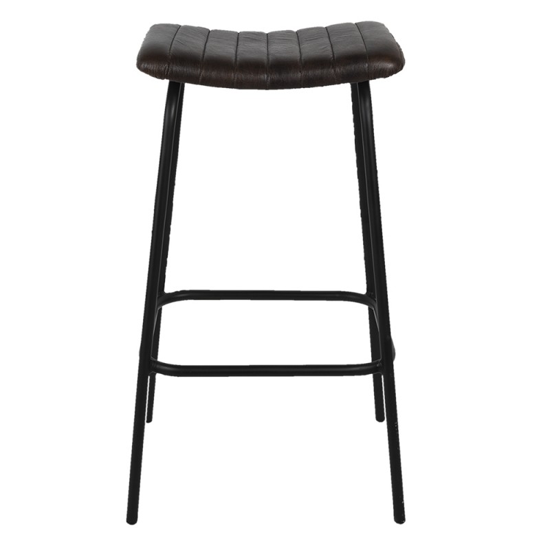 50544 Bar Stool 45x37x76 cm Brown Iron Foot stool