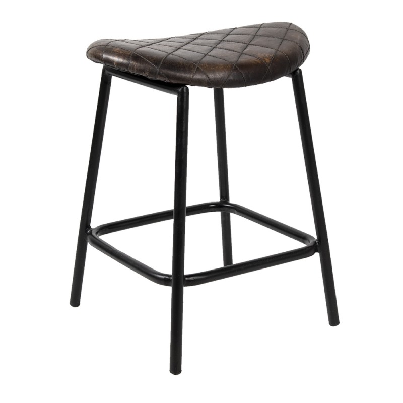 60961 Stool 35x39x50 cm Black Iron Foot stool