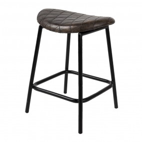 260961 Stool 35x39x50 cm Black Iron Foot stool