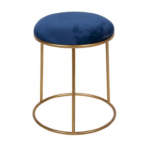 26Y4464BL Stool Ø 42x48 cm Blue Metal Round Foot stool