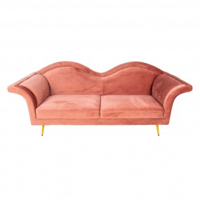 250563P Bench 3-seater 3-Zits Pink Wood Sofa