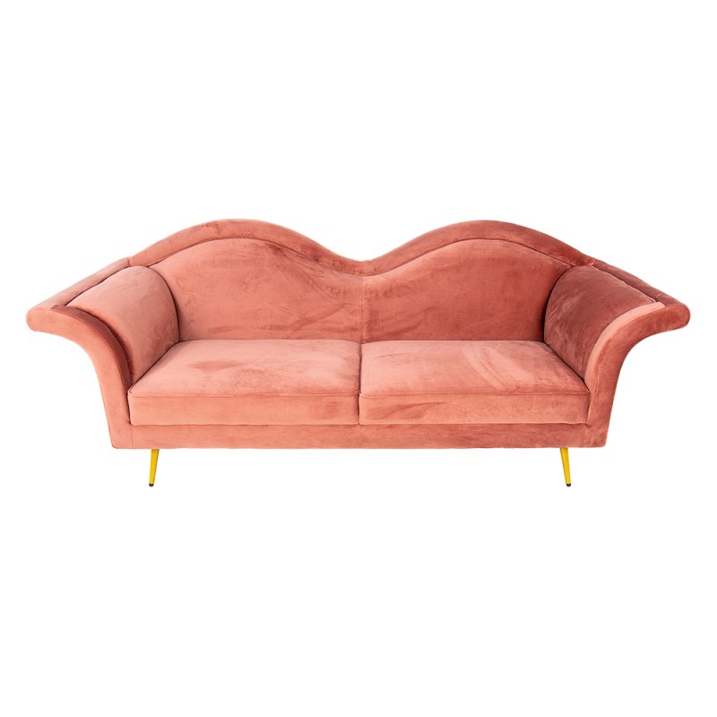 50563P Bench 3-seater 3-Zits Pink Wood Sofa