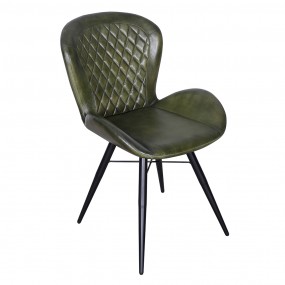 250729 Dining Chair 52x61x86 cm Green Leather Chair