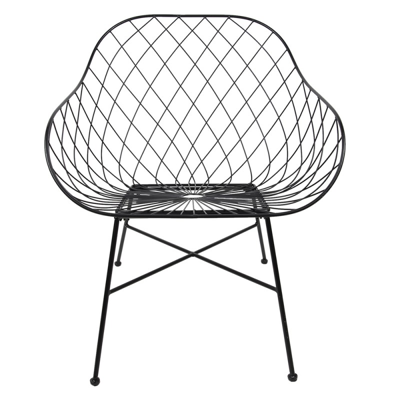 5Y0955 Dining Chair 66x64x80 cm Black Iron Chair