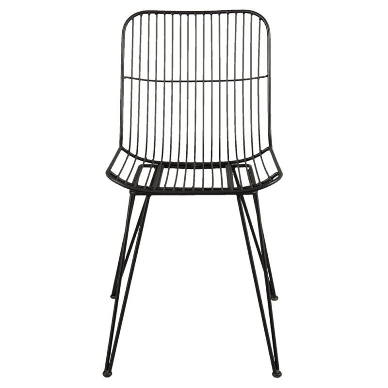 6Y2512 Dining Chair 42x55x83 cm Black Iron Chair