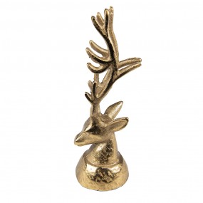 26AL0063 Figurine Deer 20 cm Gold colored Aluminium Christmas Decoration