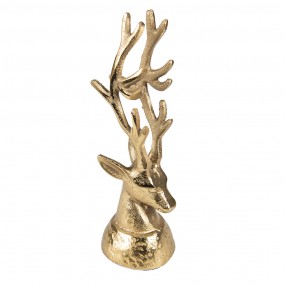 26AL0063 Figurine Deer 20 cm Gold colored Aluminium Christmas Decoration