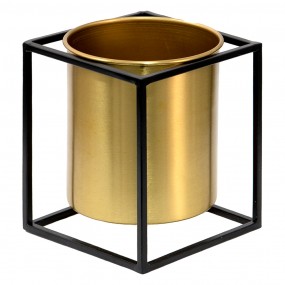 26Y4823 Planter 14x14x16 cm Gold colored Black Iron Plant Stand