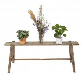 25H0632 Plant Table 118 cm Brown Wood Side Table